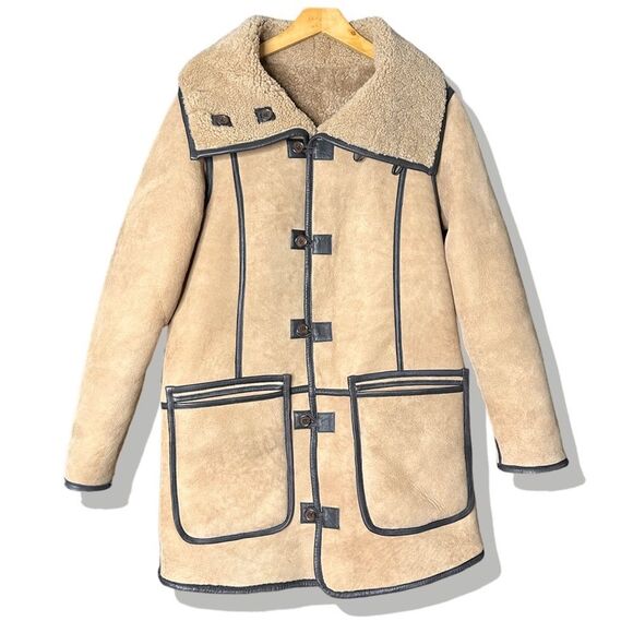 Free People x Nicholas K Alpine Reversible Sheepskin Shearling Leather Fur Coat - Picture 1 of 16